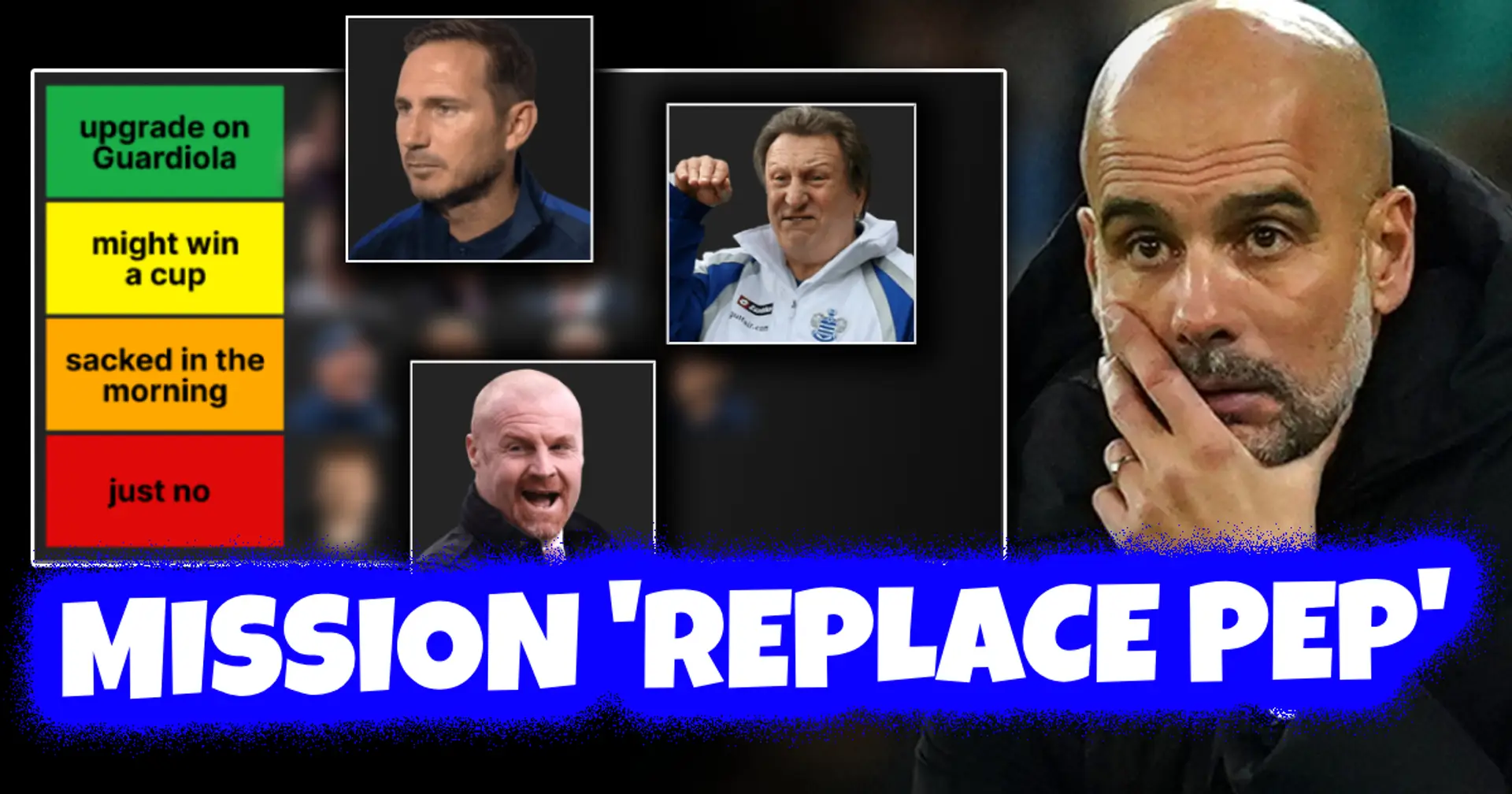 11 British managers and if they could do Pep Guardiola's job at Man City just as well — ranked