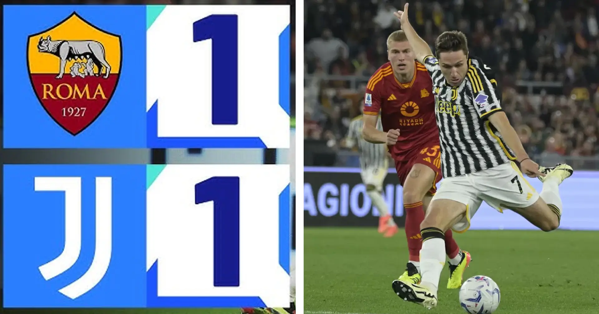 HIGHLIGHTS| Roma 1-1 Juventus: ennesima occasione sprecata per accorciare sul 2° posto