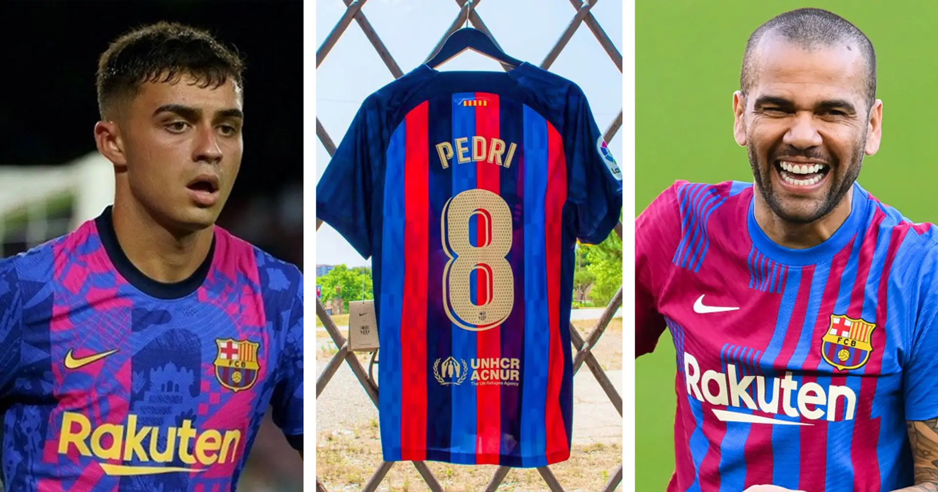 Pedri reportedly to inherit no.8 shirt from Dani Alves