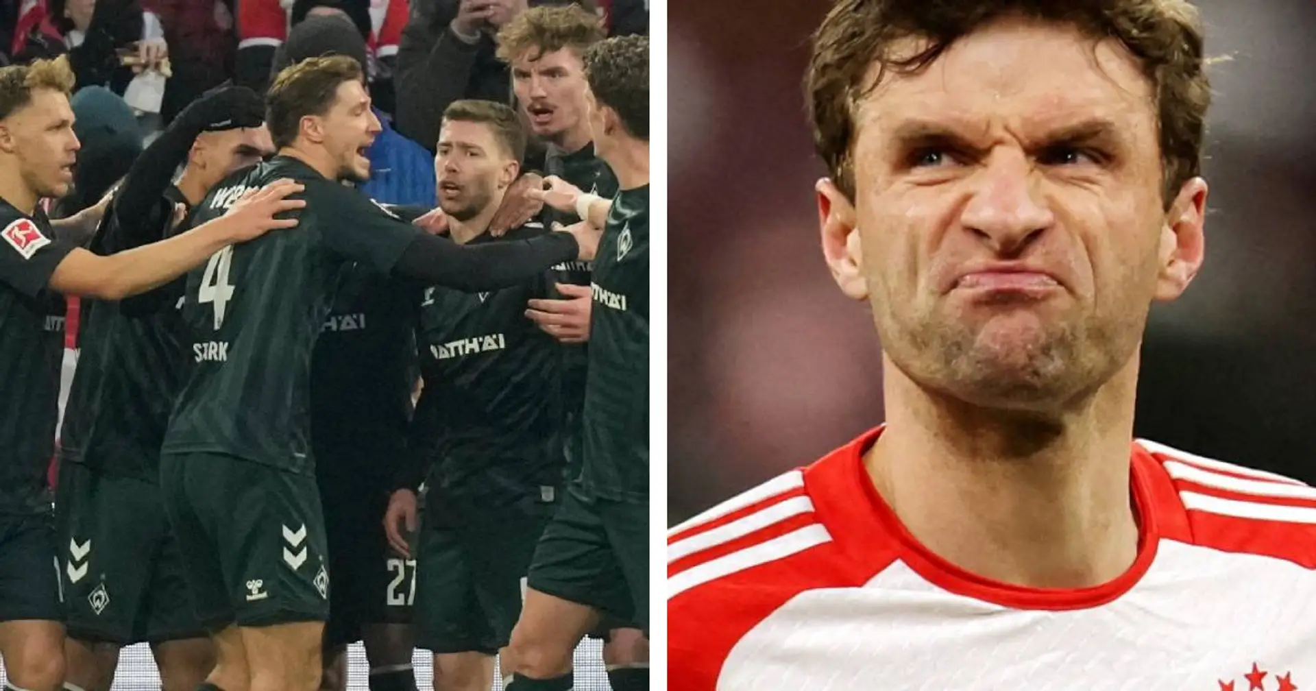 Die Freude über Sieg war beim Werder-Profi Stark so groß, dass Müller sein Interview plötzlich abbrach