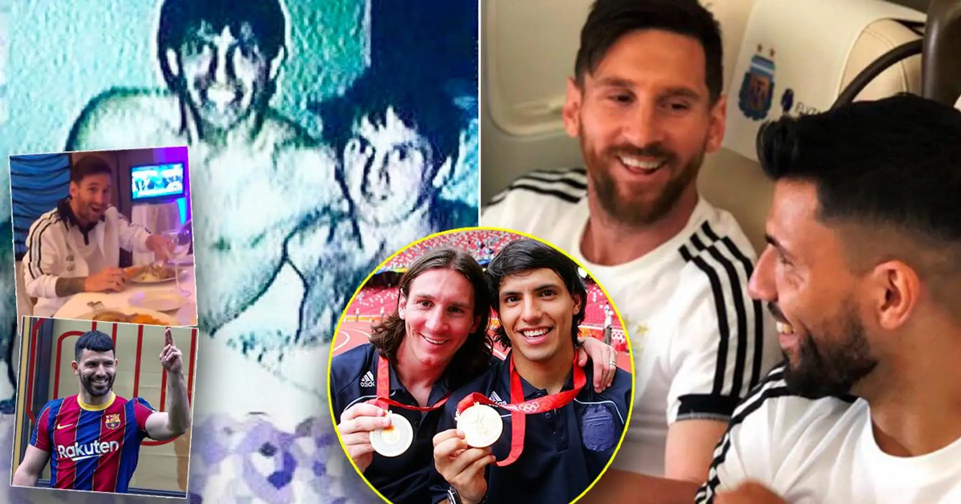 La duo Messi-Aguero en photos: comment l'amitié a commencé et où elle en est