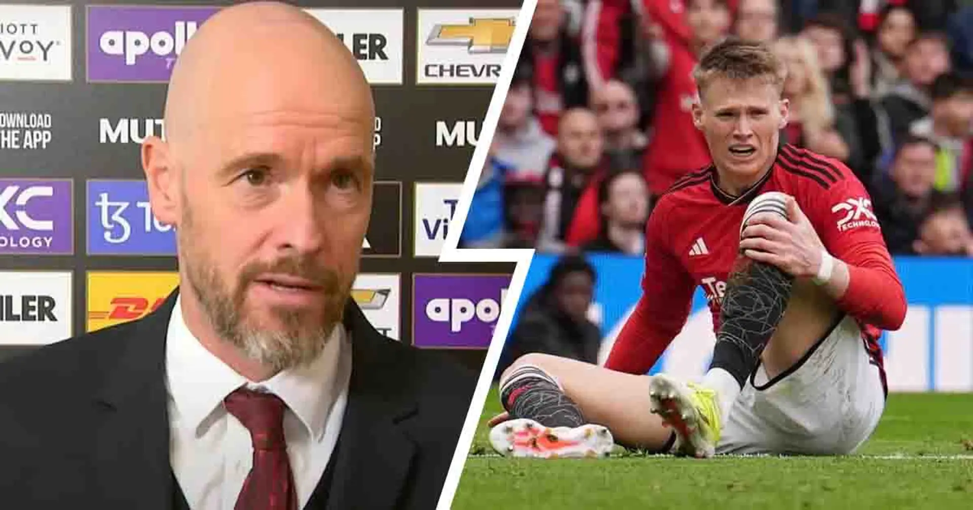Erik ten Hag delivers update as McTominay spotted howling in pain against Burnley