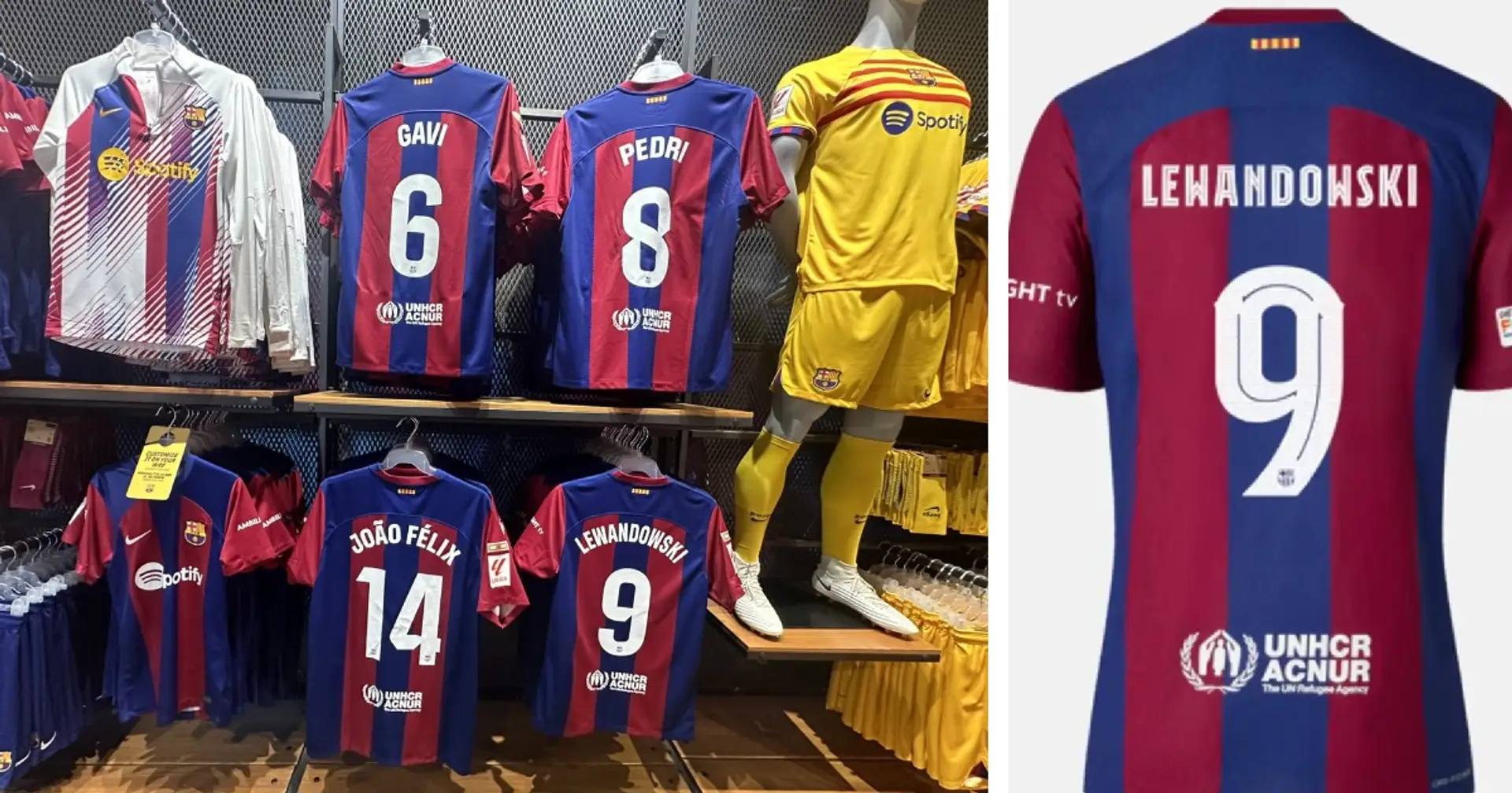 Lewandowski & Yamal included: Top 5 best-selling shirts at Barca