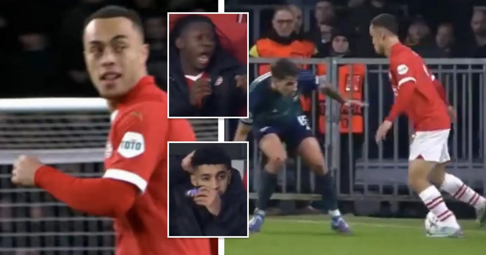 Sergino DESTroys Arsenal defender with filthy skill in Champions League