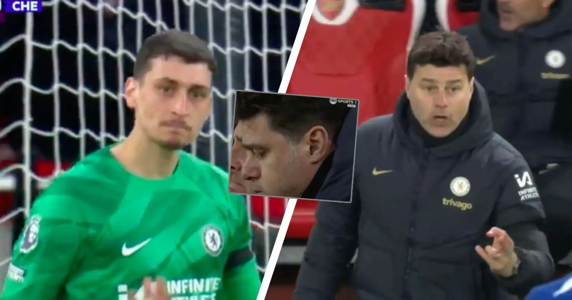 Pochettino's immediate reaction to Petrovic's error that led to goal - spotted