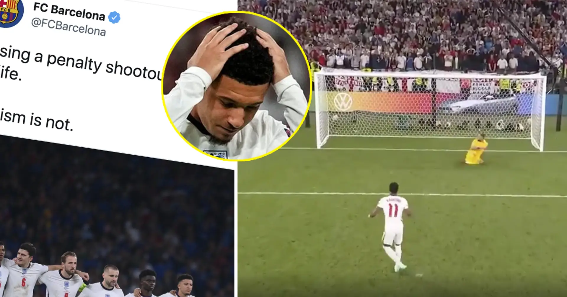"Mon club", "respect fou": la brillante réaction de Barcelone face aux insultes racistes contre des joueurs anglais après la finale de l'Euro 2020