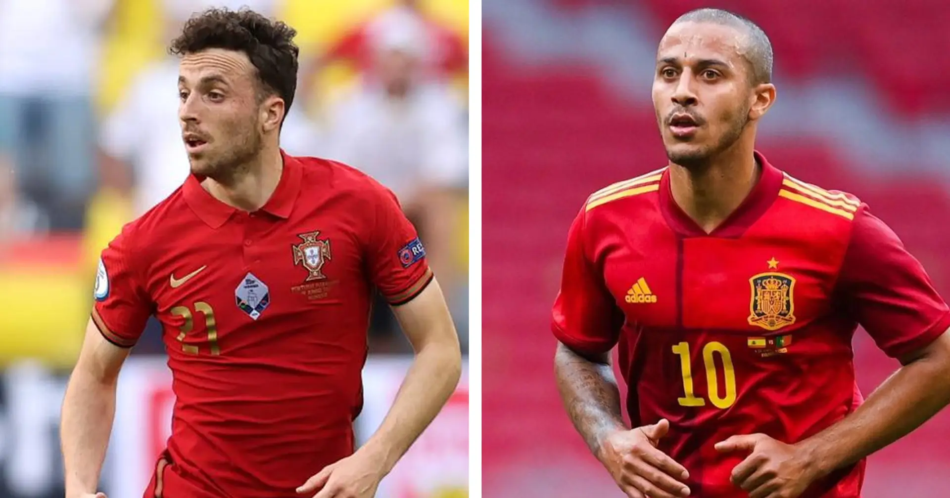 Thiago and Diogo Jota join 4 other Liverpool players in Euro 2020 Round of 16
