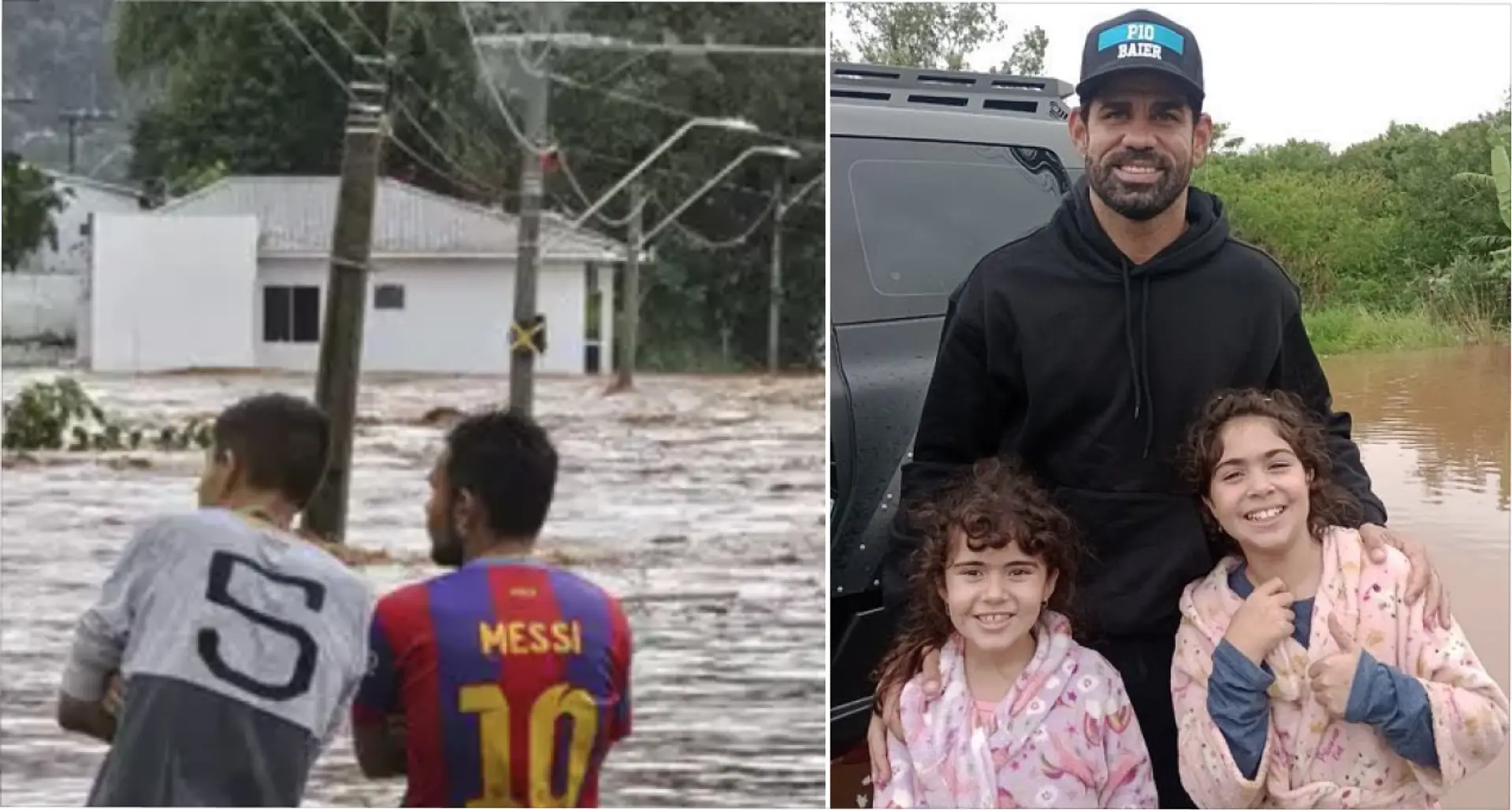 Diego Costa emerges as unexpected hero in Brazil's devastating floods