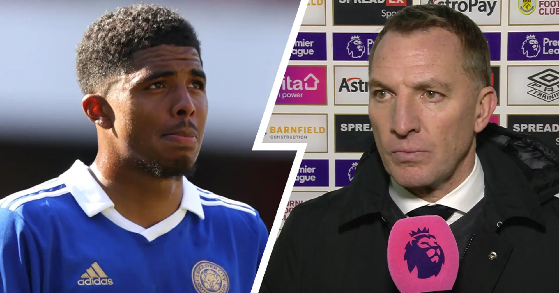 'Unless anything changes': Brendan Rodgers sends Chelsea message over Wesley Fofana future