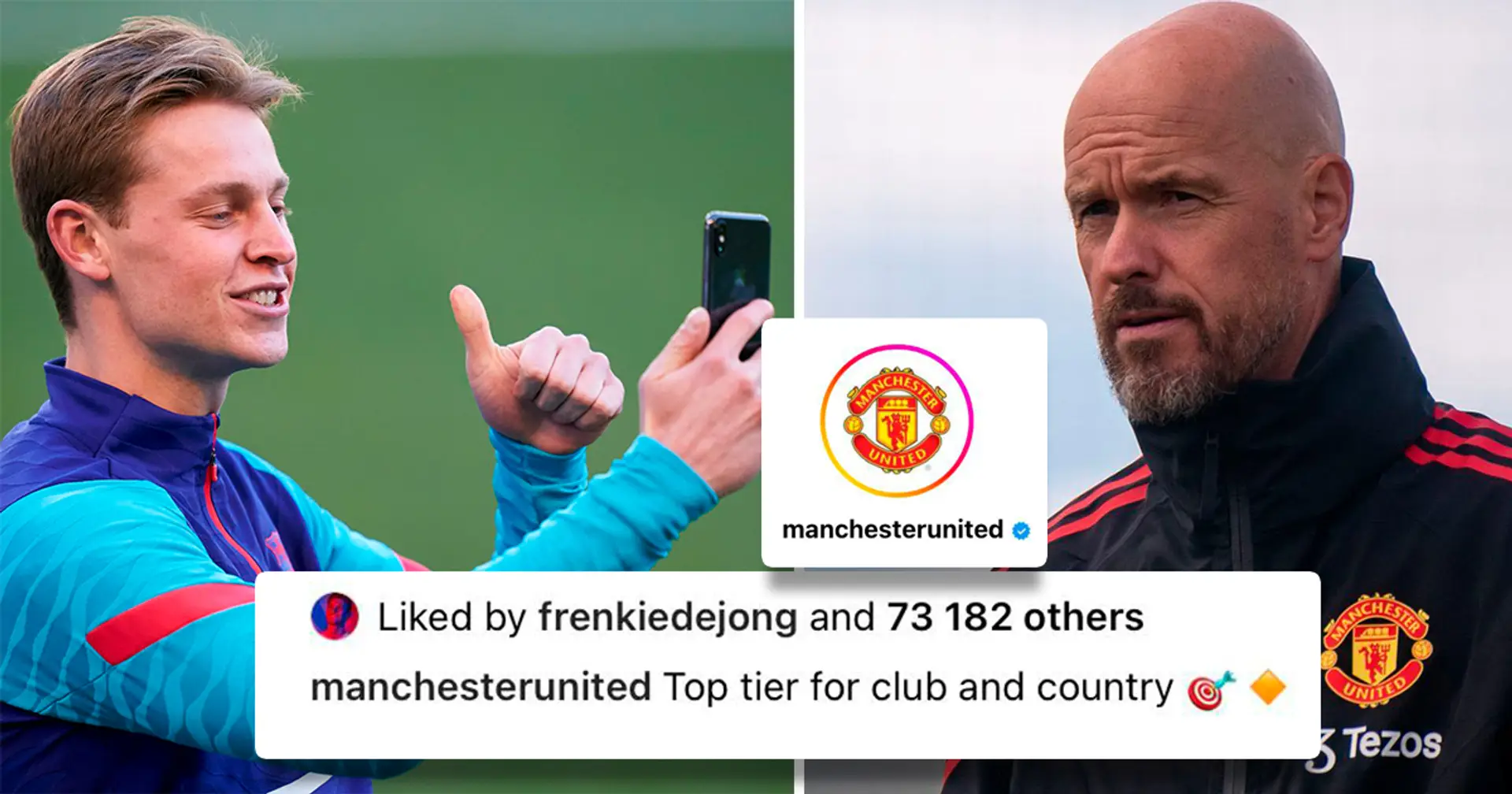 Frenkie de Jong 'likes' Man United's Instagram post as transfer saga continues 