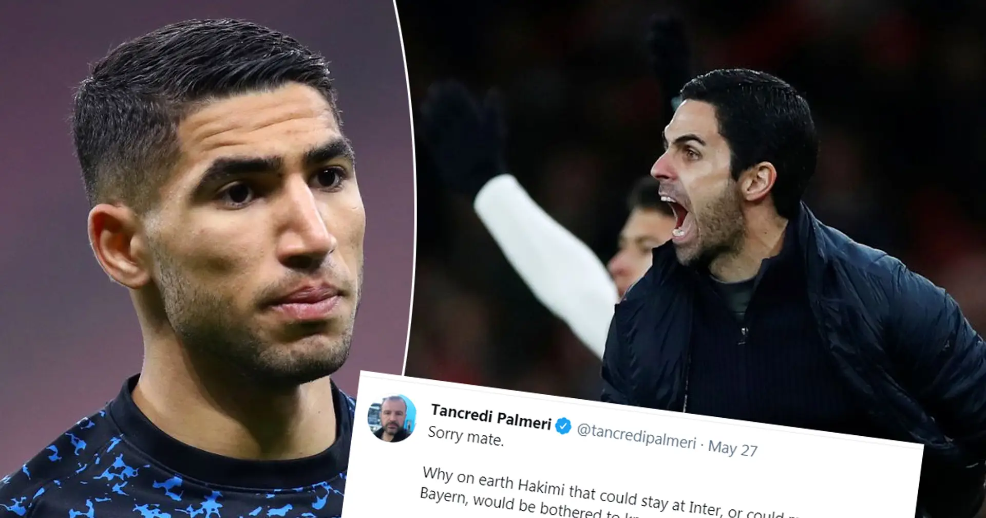 'Pardon my rudeness': Italian journalist gives blunt response when asked about Hakimi-to-Arsenal rumours