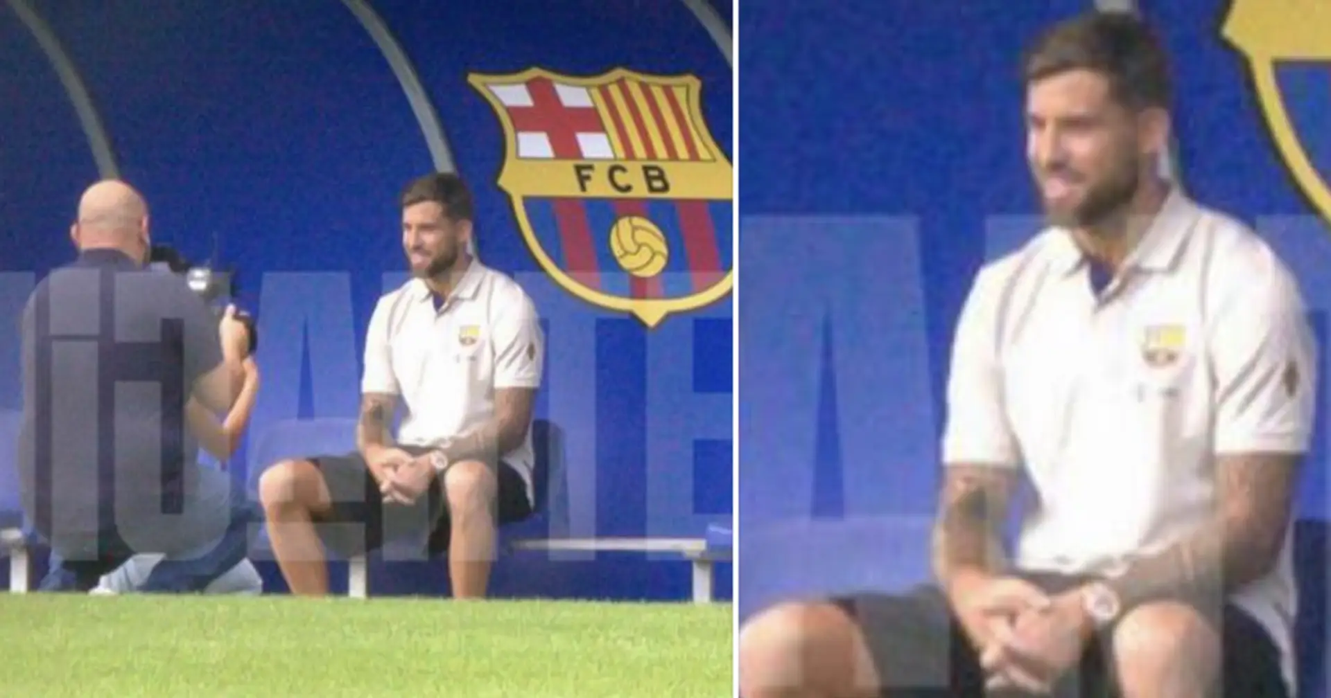 Inigo Martinez spotted at Barca's training ground, rocking Blaugrana shirt already