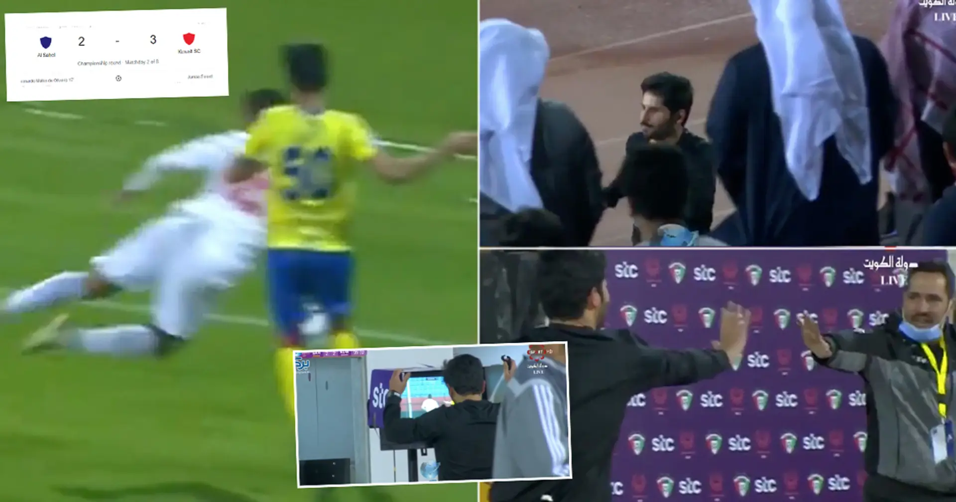 'Corrupción clara': el equipo de Sheikh recibió la peor ayuda del VAR después de una zambullida vergonzosa en los minutos finales de un partido de la Liga de Kuwait