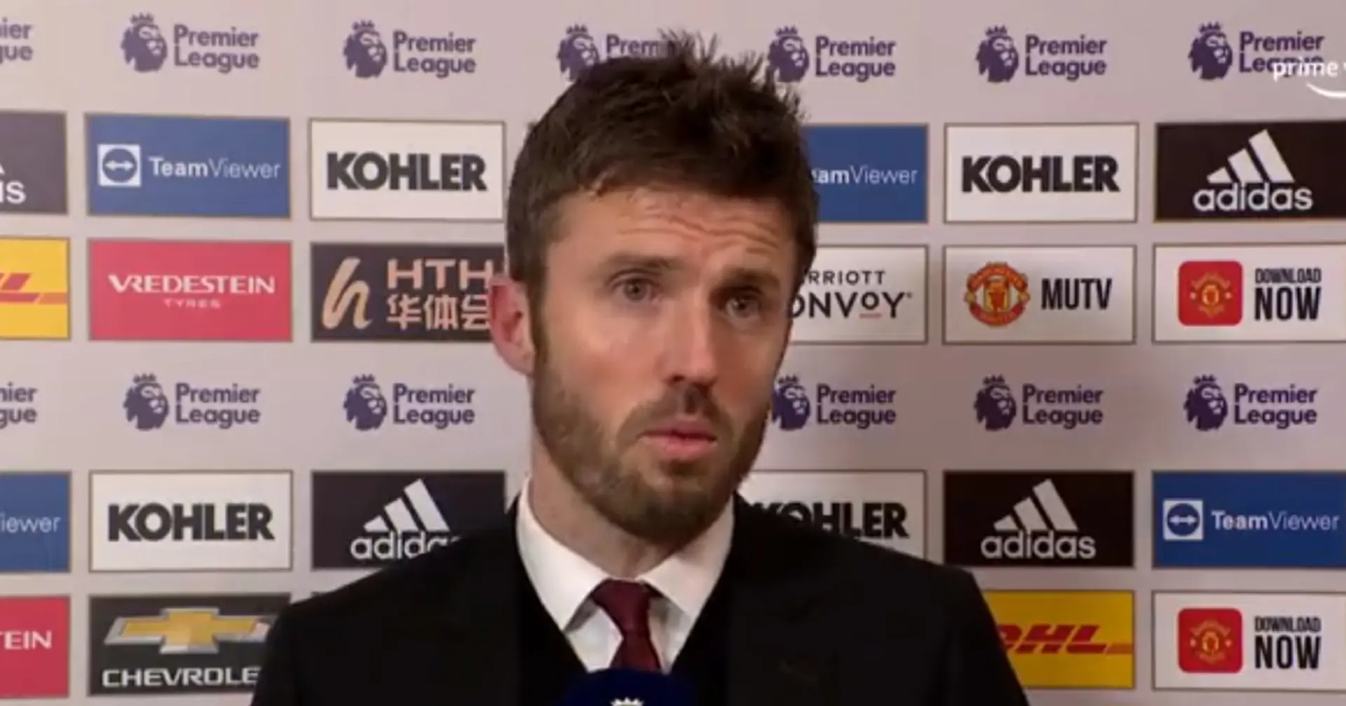 'I just told them 5 minutes ago': Michael Carrick reveals how Man United players reacted to his exit