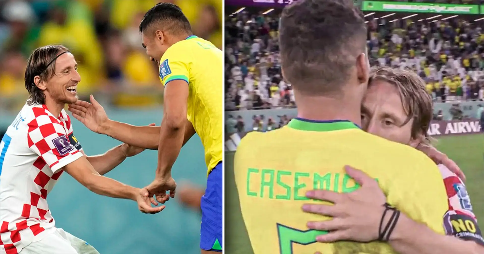 Trikottausch in der Halbzeitpause und mehr: 3 herzerwärmende Modric-Casemiro-Episoden im WM-Spiel zwischen Kroatien und Brasilien