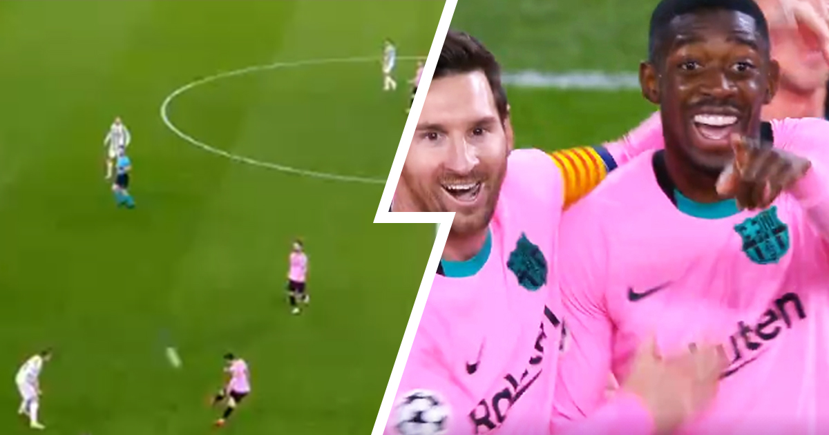 Leo Messi once again proves he's the best passer in the world