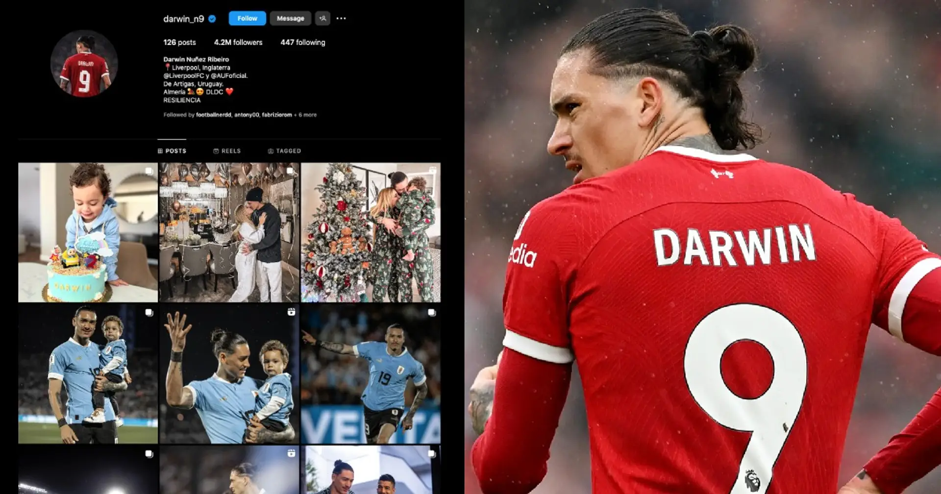 Darwin Nunez deletes all Liverpool-related images from his Instagram after fans slam him for Spurs cameo