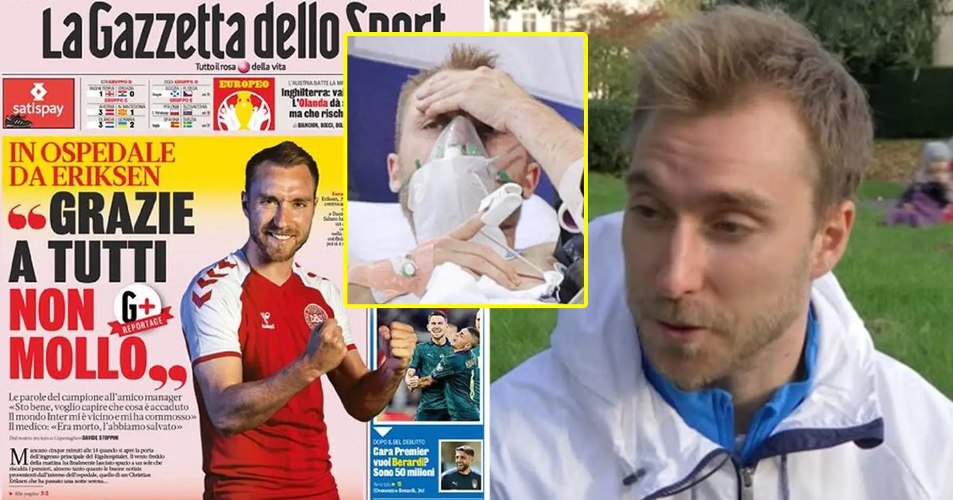 'I want to understand what's happened': Christian Eriksen breaks silence after collapsing on pitch at Euro 2020