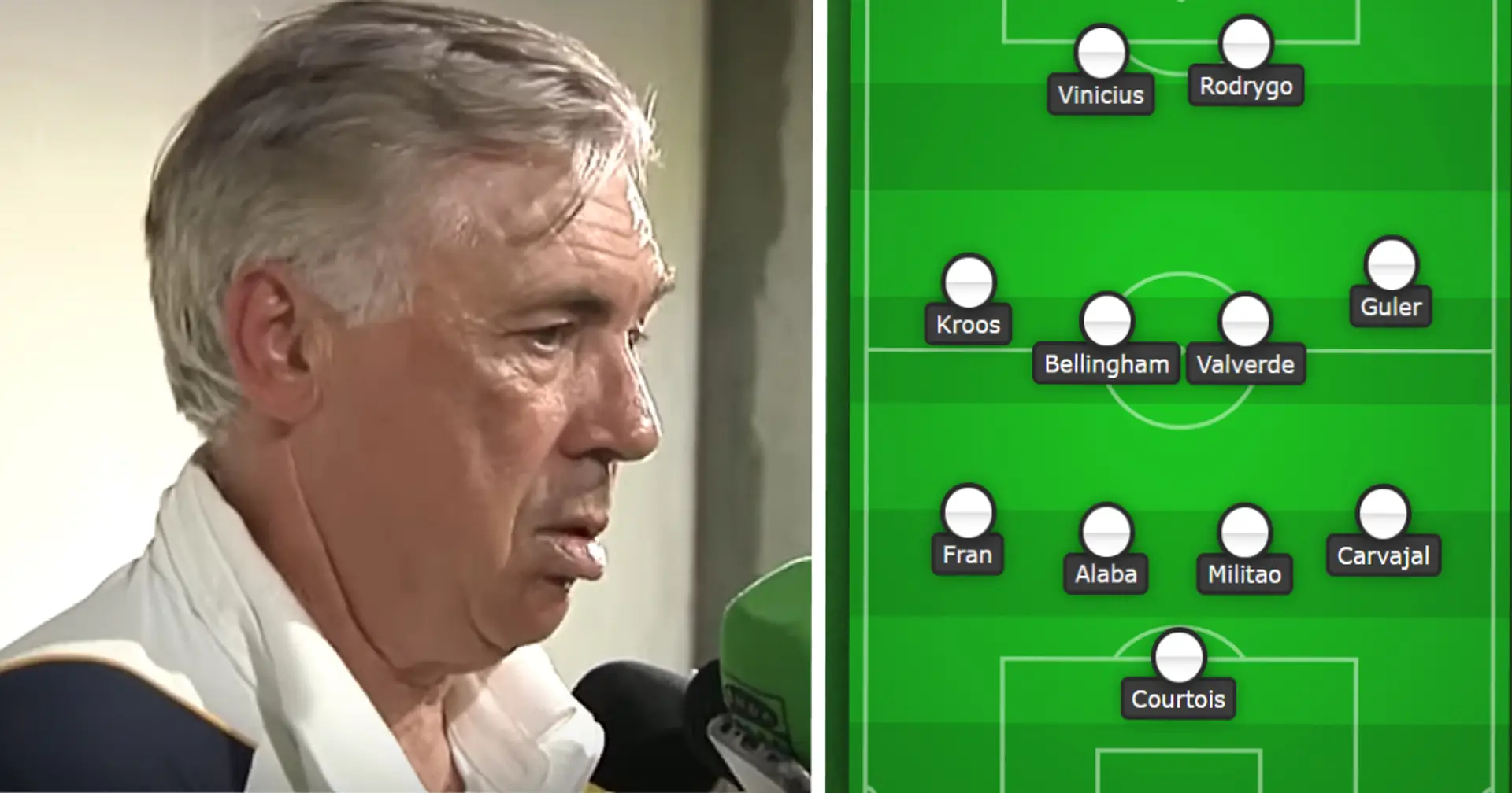 Carlo Ancelotti says he will change 4-4-2 formation on one condition