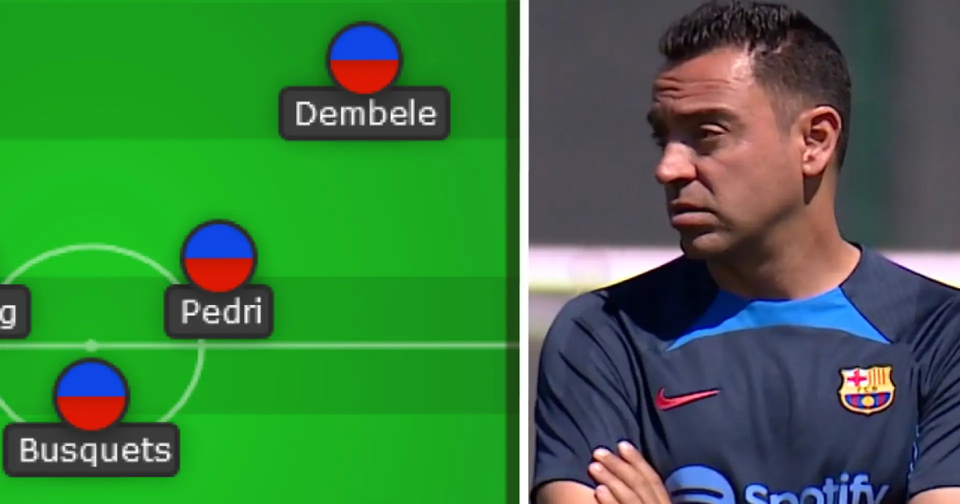 Revelado el XI preferido de Xavi para el partido decisivo ante el Espanyol: con Dembélé
