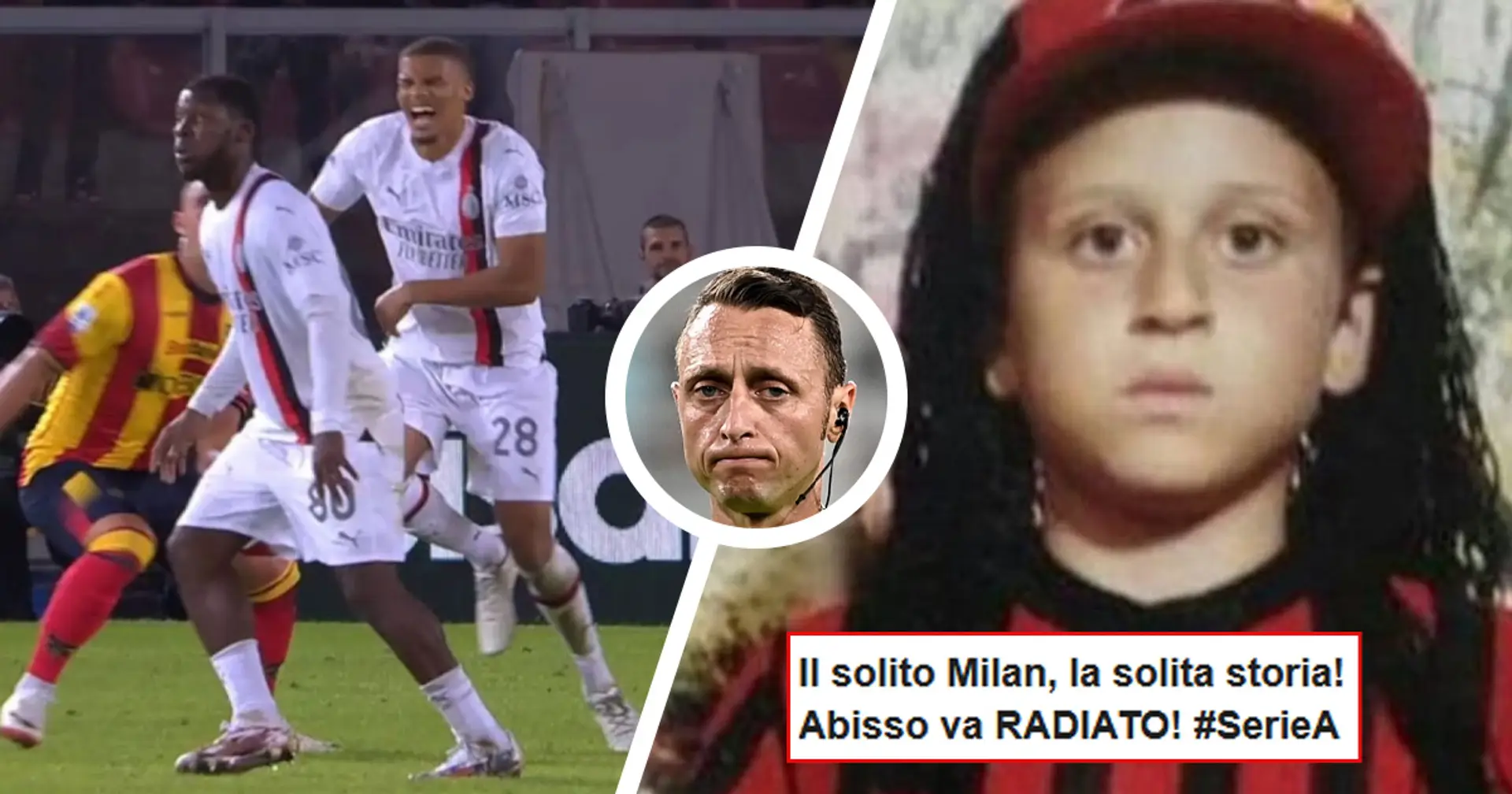 "MVP in campo": Abisso decide Lecce-Milan al 94', sui social spunta una foto che fa discutere i tifosi dell'Inter