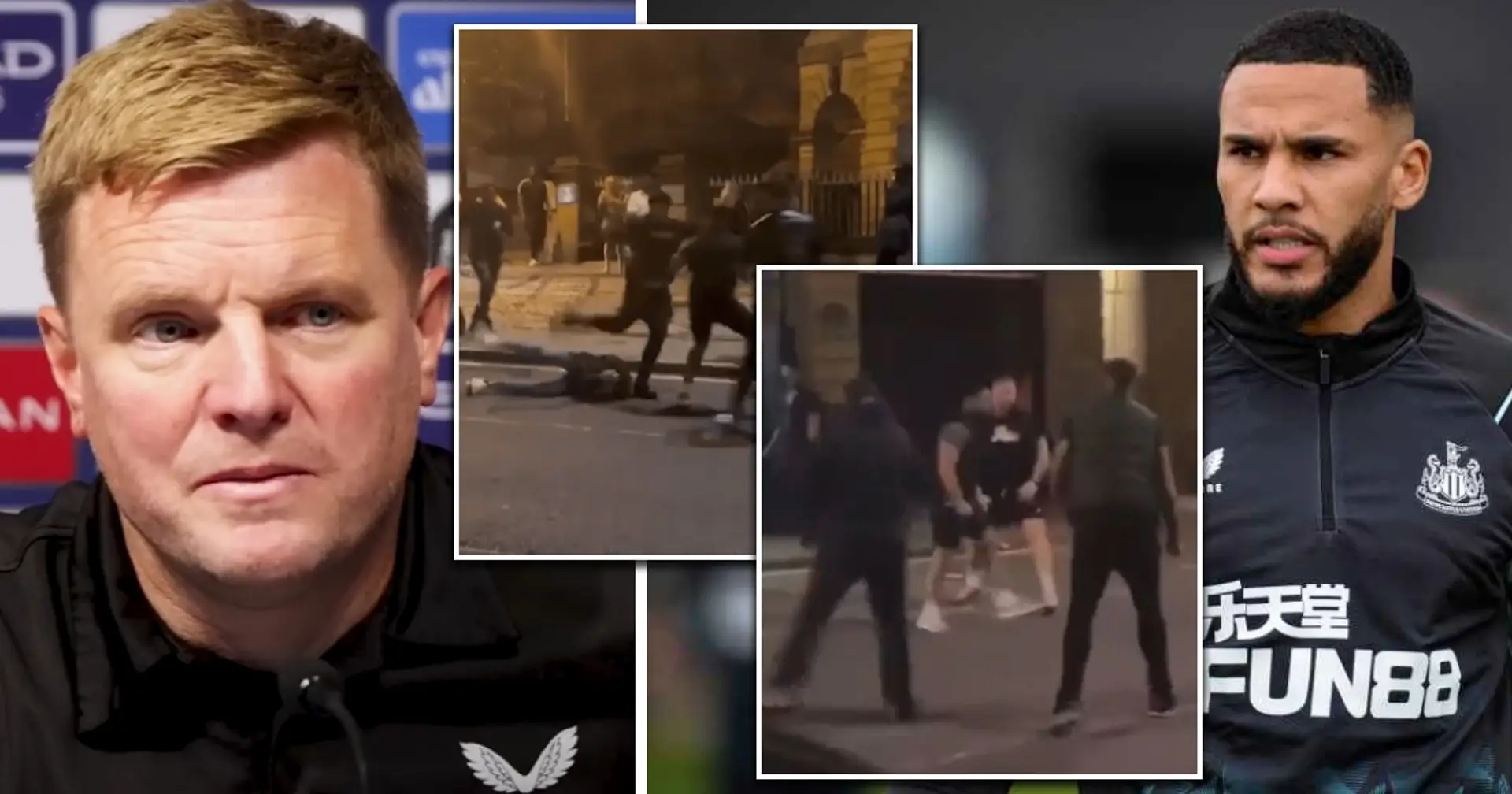 Eddie Howe issues ban for Newcastle players after Jamaal Lascelles 'attacked' in brawl