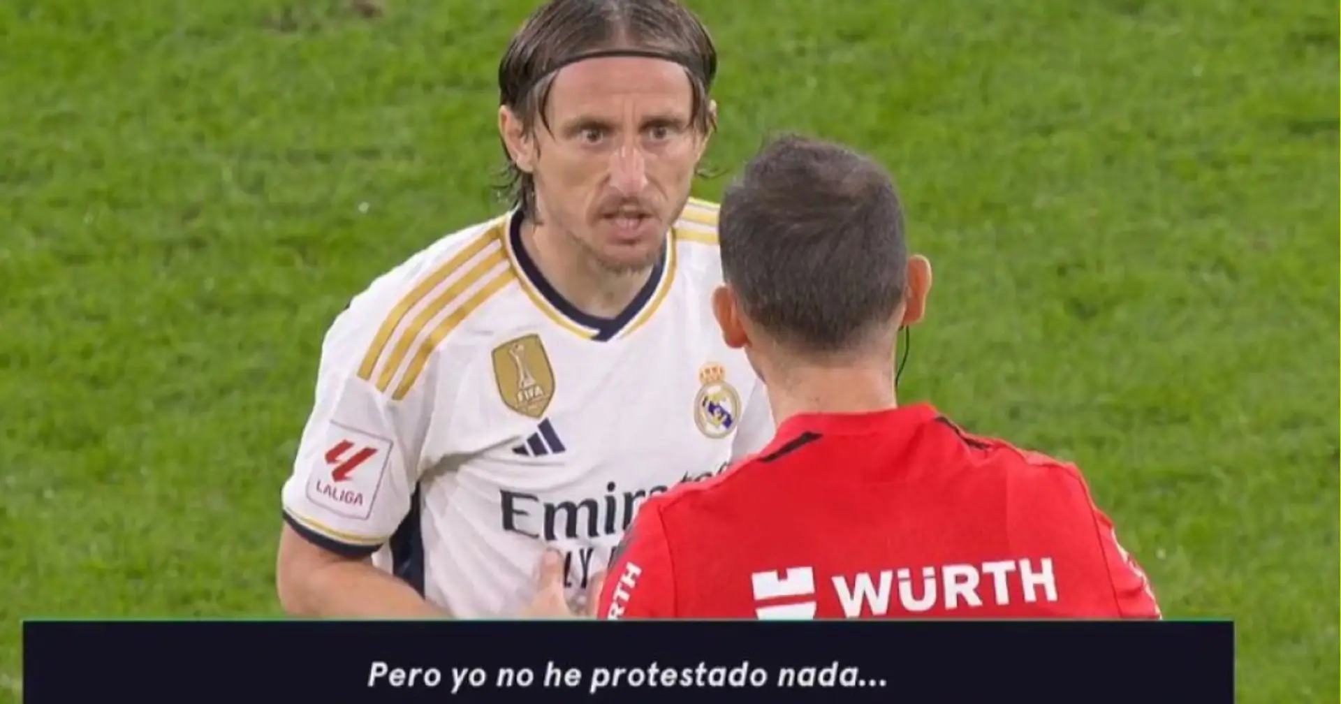 '¿No puedo hablar?': Lo que dijo Luka Modric al árbitro en el partido ante el Cádiz captado por los micrófonos