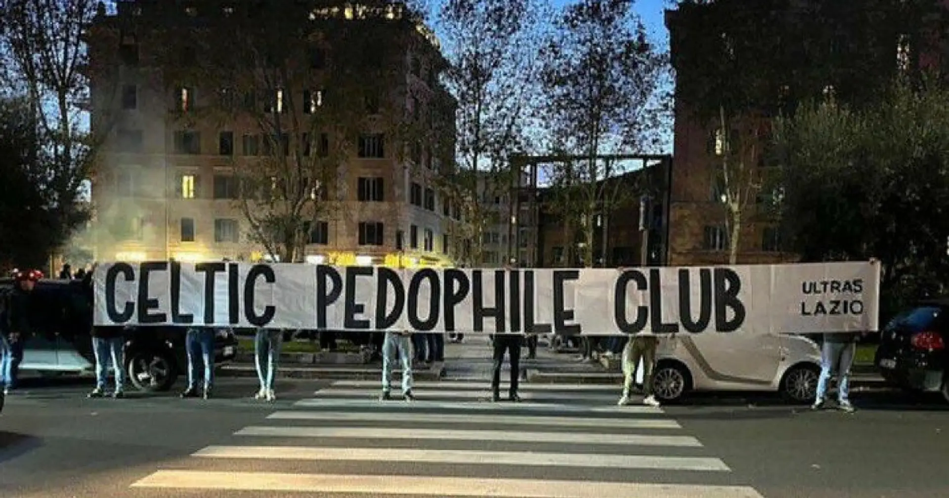 "Celtic ist ein pädophiler Verein": Die gruselige Geschichte hinter dem Lazio-Banner