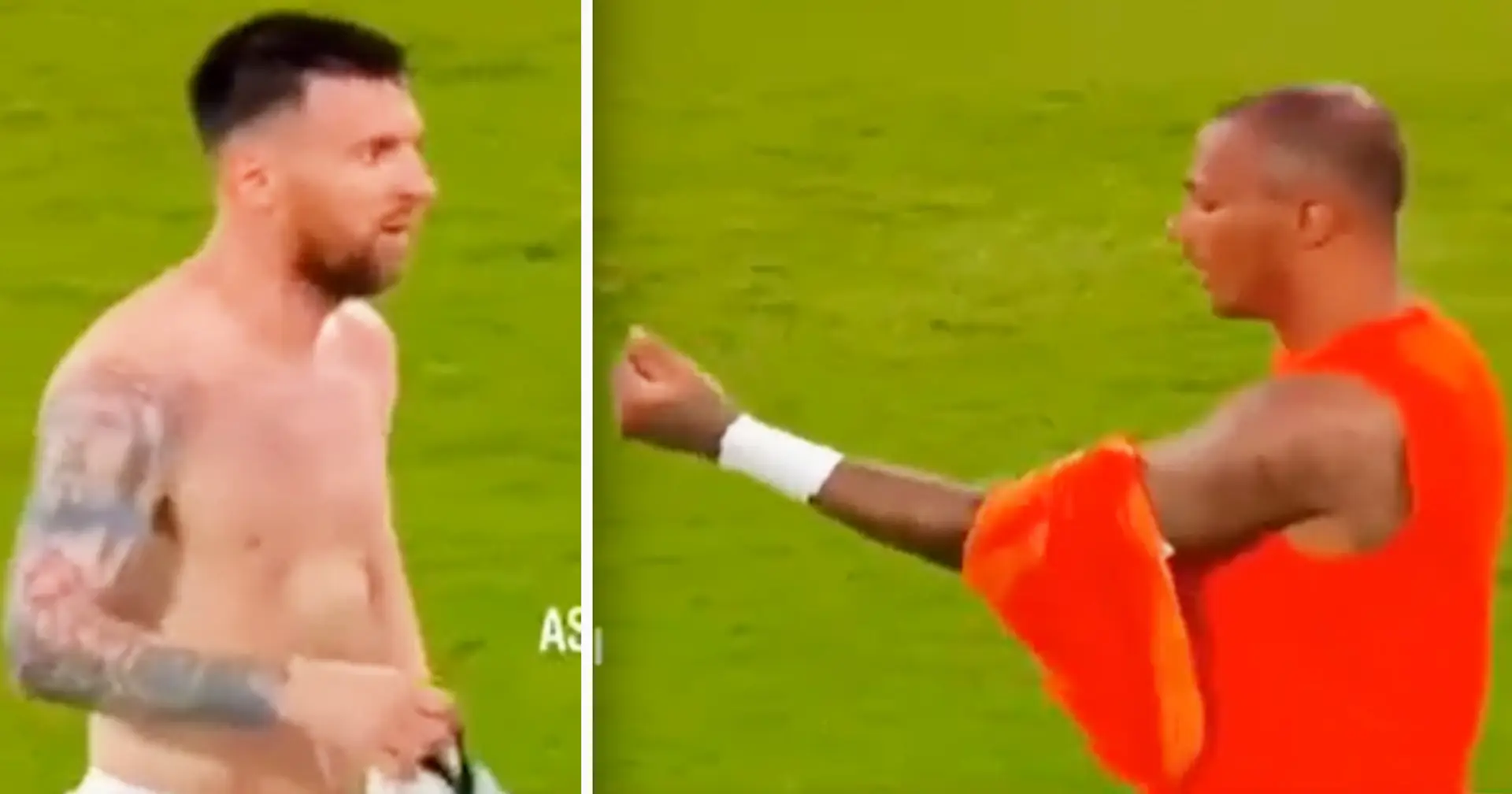 Spotted: Goalie asks for Messi shirt after Leo scores hat-trick against him — Argentina win 7-0