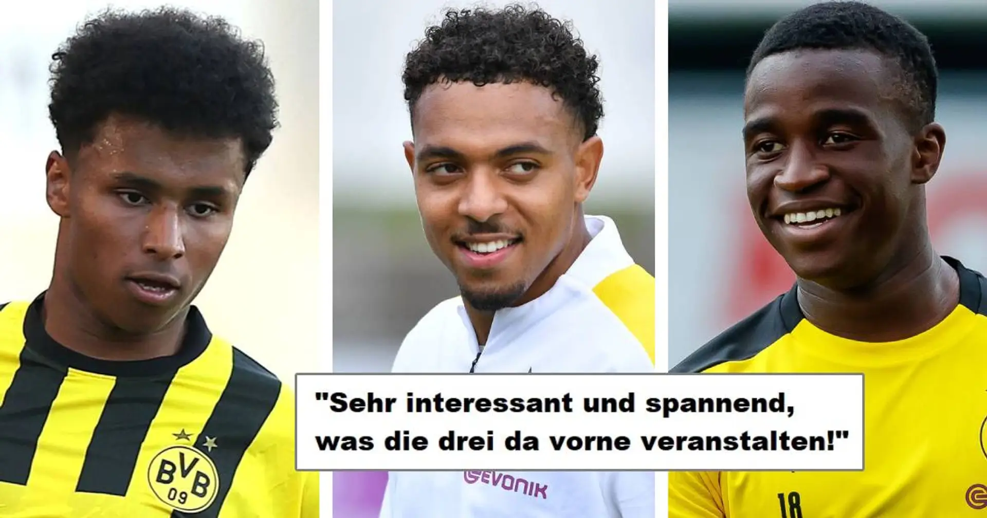 "Malen, Adeyemi, Moukoko zerpflücken die Abwehr": So reagieren BVB-Fans auf die Startelf vs. 1860 München