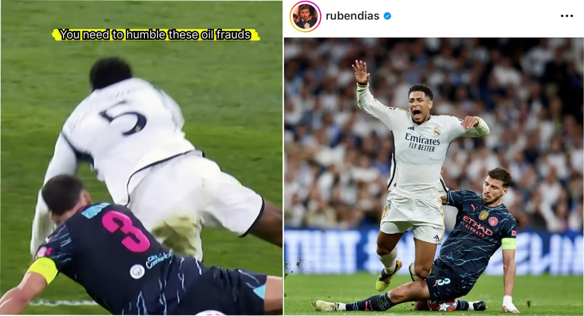 'Será mejor que no lo dejes pasar': los fans del Real Madrid quieren venganza después de que Ruben Dias se burla de Bellingham 