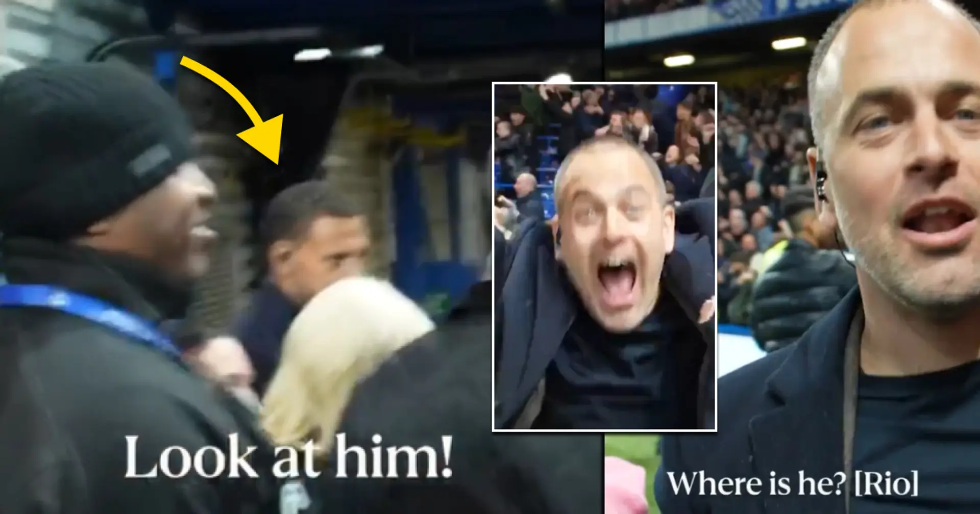 Watch: Joe Cole's wild celebration after Chelsea defeat Man United – mocks Rio Ferdinand