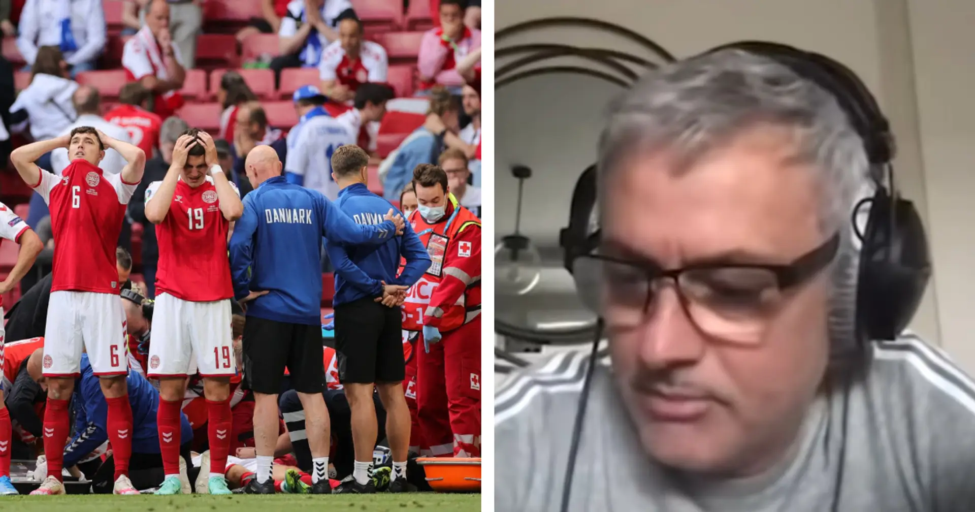 Jose Mourinho reveals his reaction to horrific Christian Eriksen incident