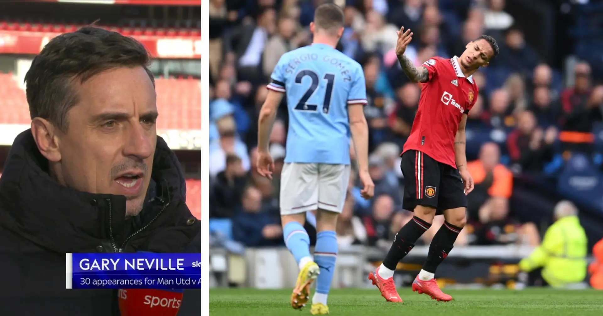 Gary Neville urges Antony to emulate one Premier League player to save Man United career — he plays for Man City