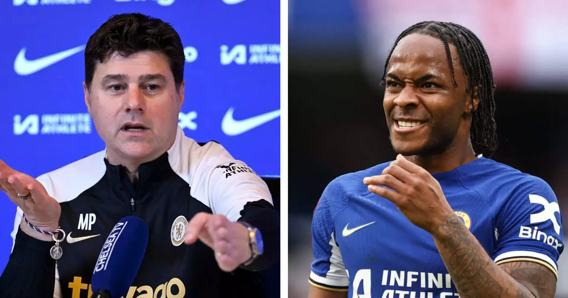 Mauricio Pochettino explains why he left Raheem Sterling out of Chelsea XI vs Burnley