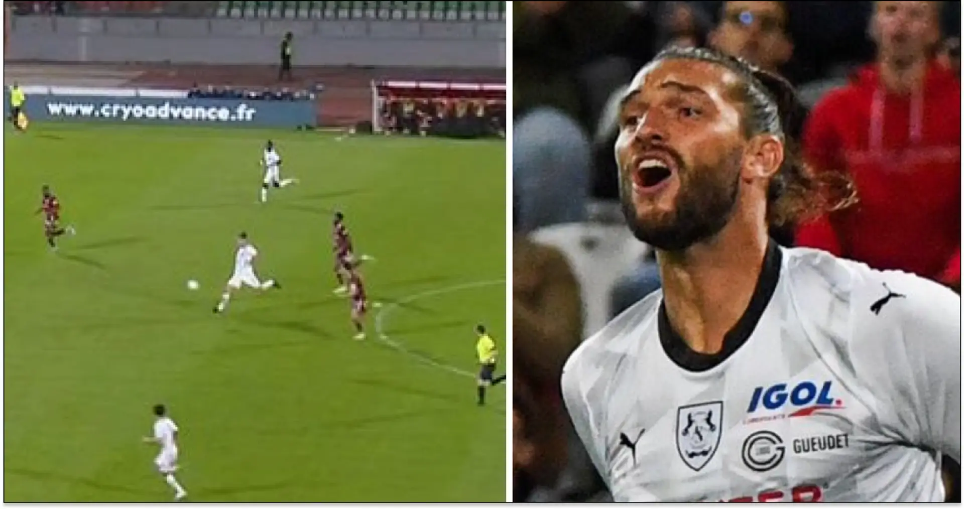 Geordie Ibra? Ex-Red Andy Carroll scores 40-yard stunner in France second tier