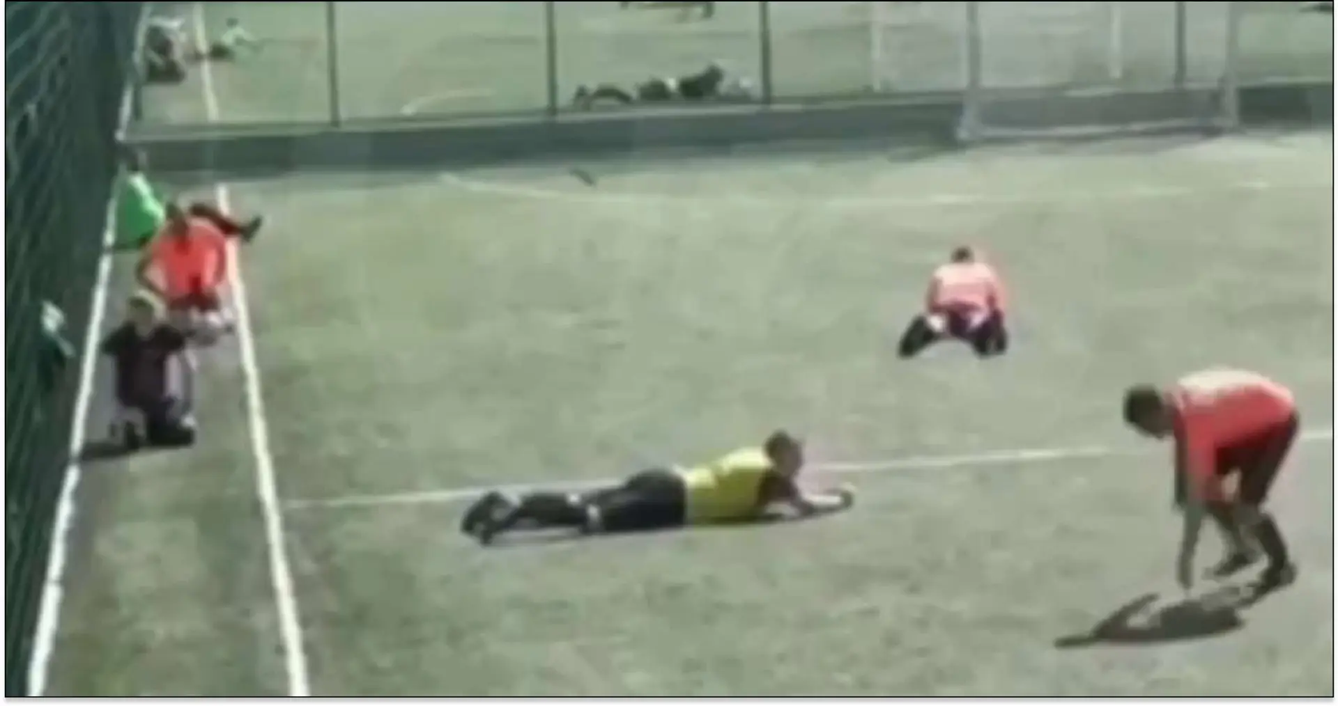 Ukraine Sunday League game interrupted by Russian airstrike