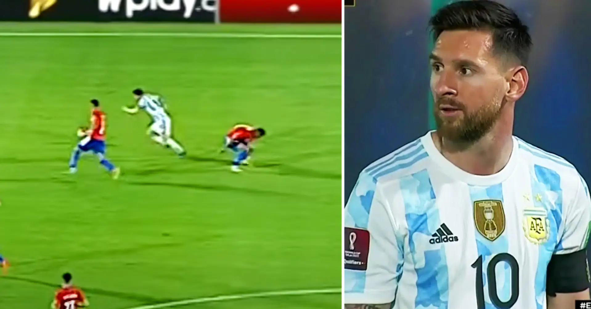 Leo Messi slaloms past Paraguay defender, he doesn’t even realize what happened