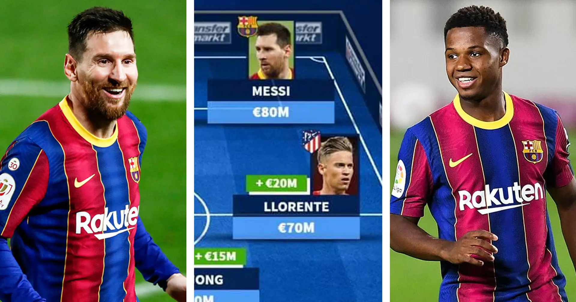 Messi, Fati and more: 4 Blaugrana included in Transfermarkt's most valuable La Liga XI 