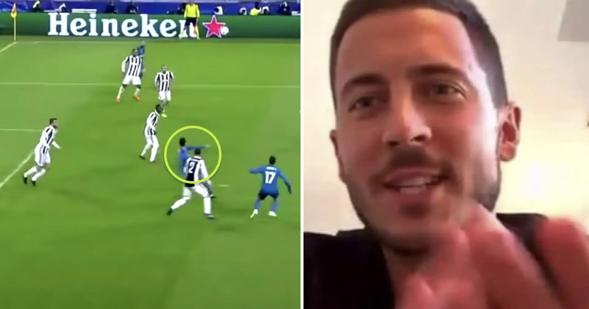 Hazard names 'the most beautiful goal he's ever seen', says he stood in front of TV applauding for a minute