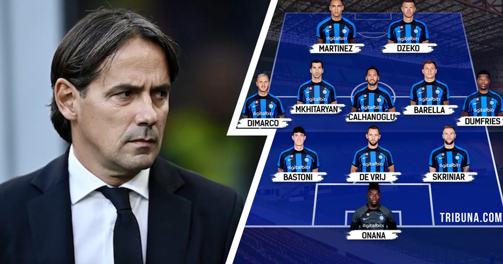 UFFICIALE| La formazione scelta da Inzaghi per la sfida con l'Atalanta: De Vrij dal 1', Brozovic in panchina