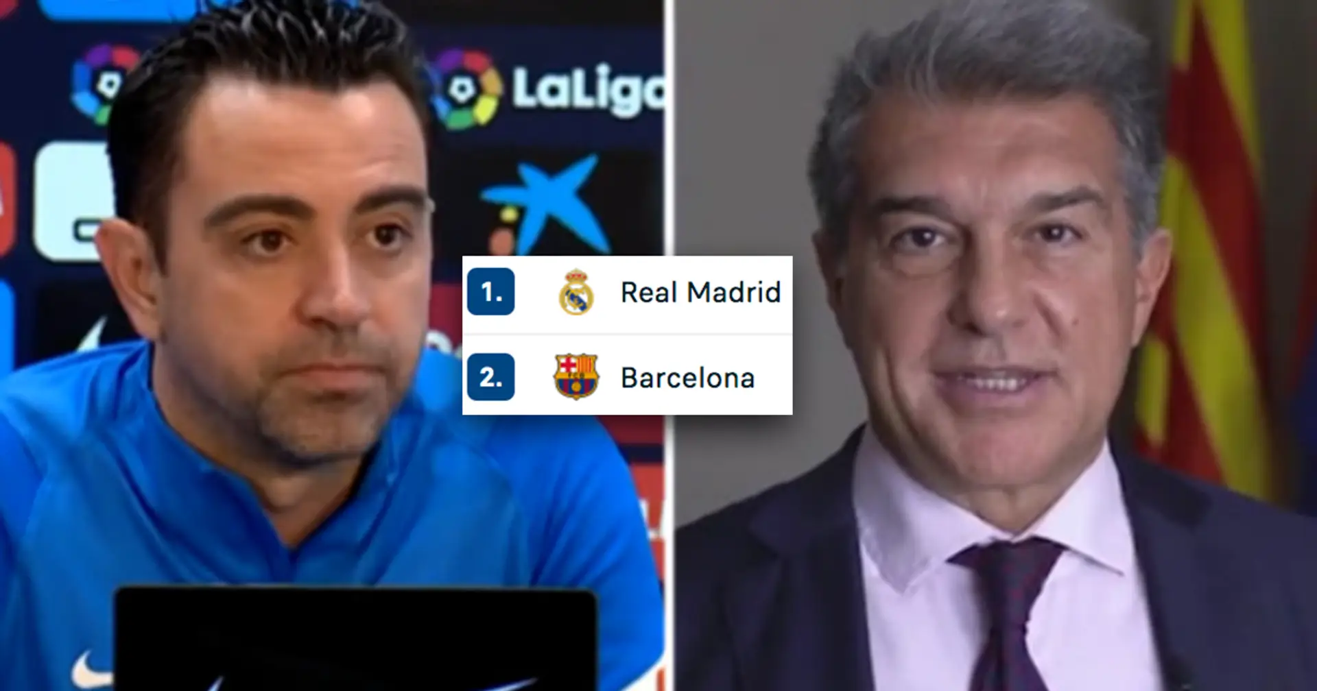 'We have to be more realistic': Xavi reacts to Laporta's claim about Barca's chances to win La Liga 