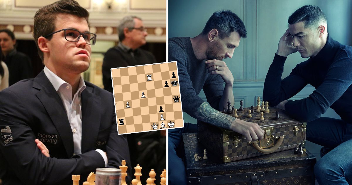 Check mate! Messi and Ronaldo square up in chess picture ahead of