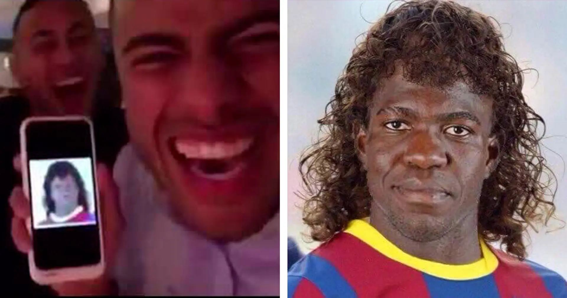 'Samyol Putiti': Throwback to when Neymar and Rafinha merged pics of Umtiti and Puyol and roared with laughter (video)