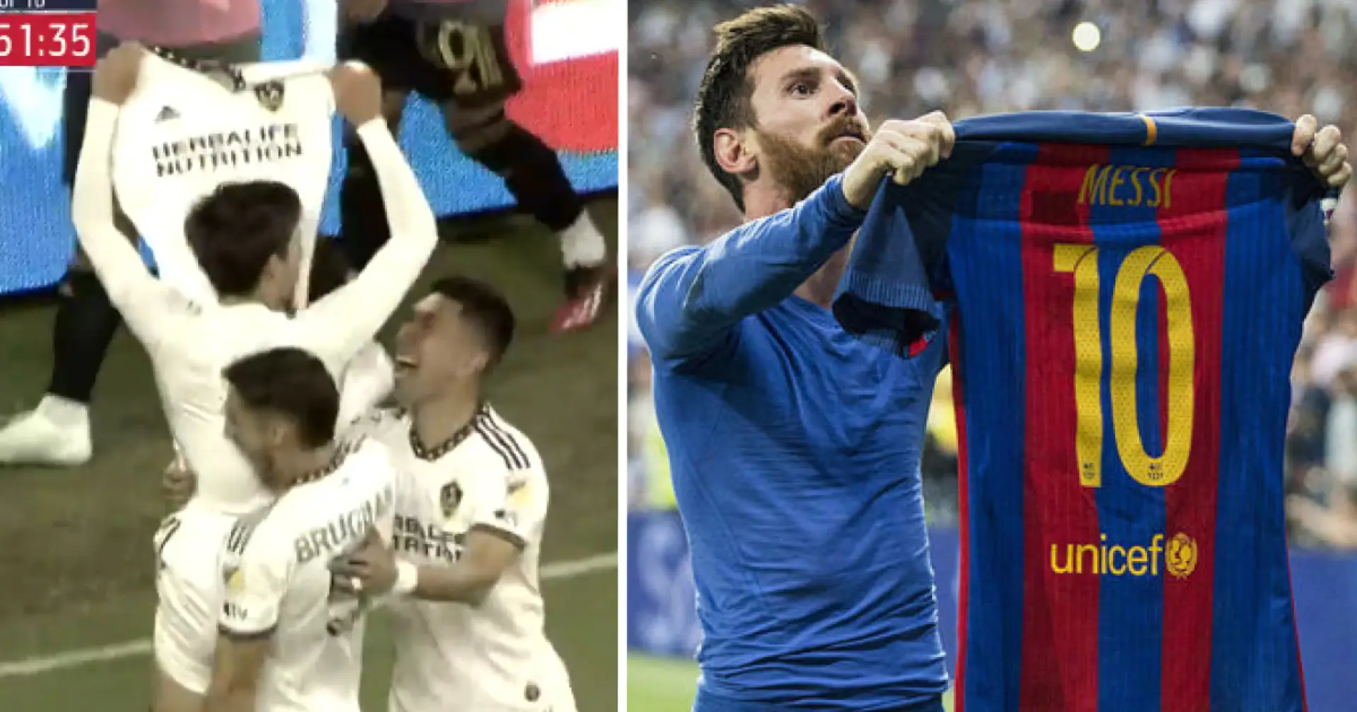 WATCH: Riqui Puig scores magical goal for LA Galaxy, celebrates like Messi