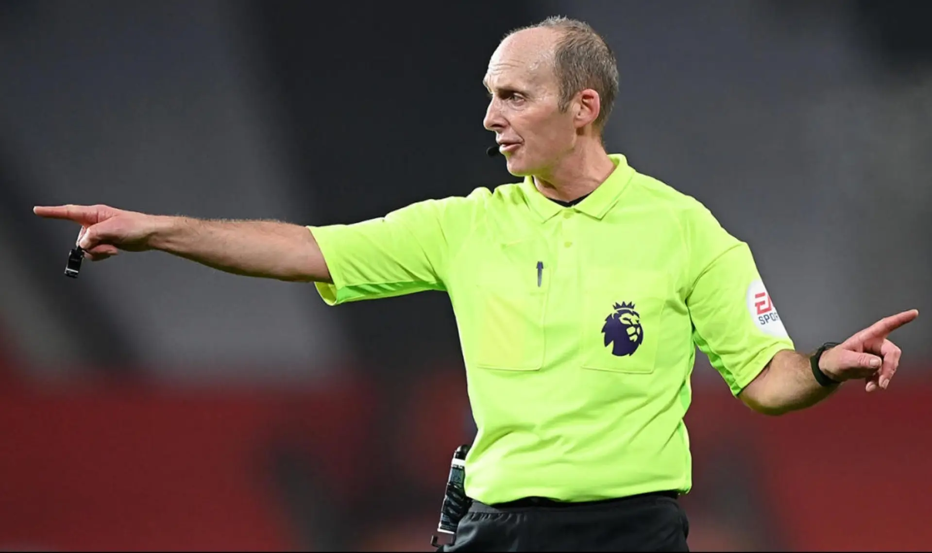Mike Dean was our major problem in today's draw with Burnley 