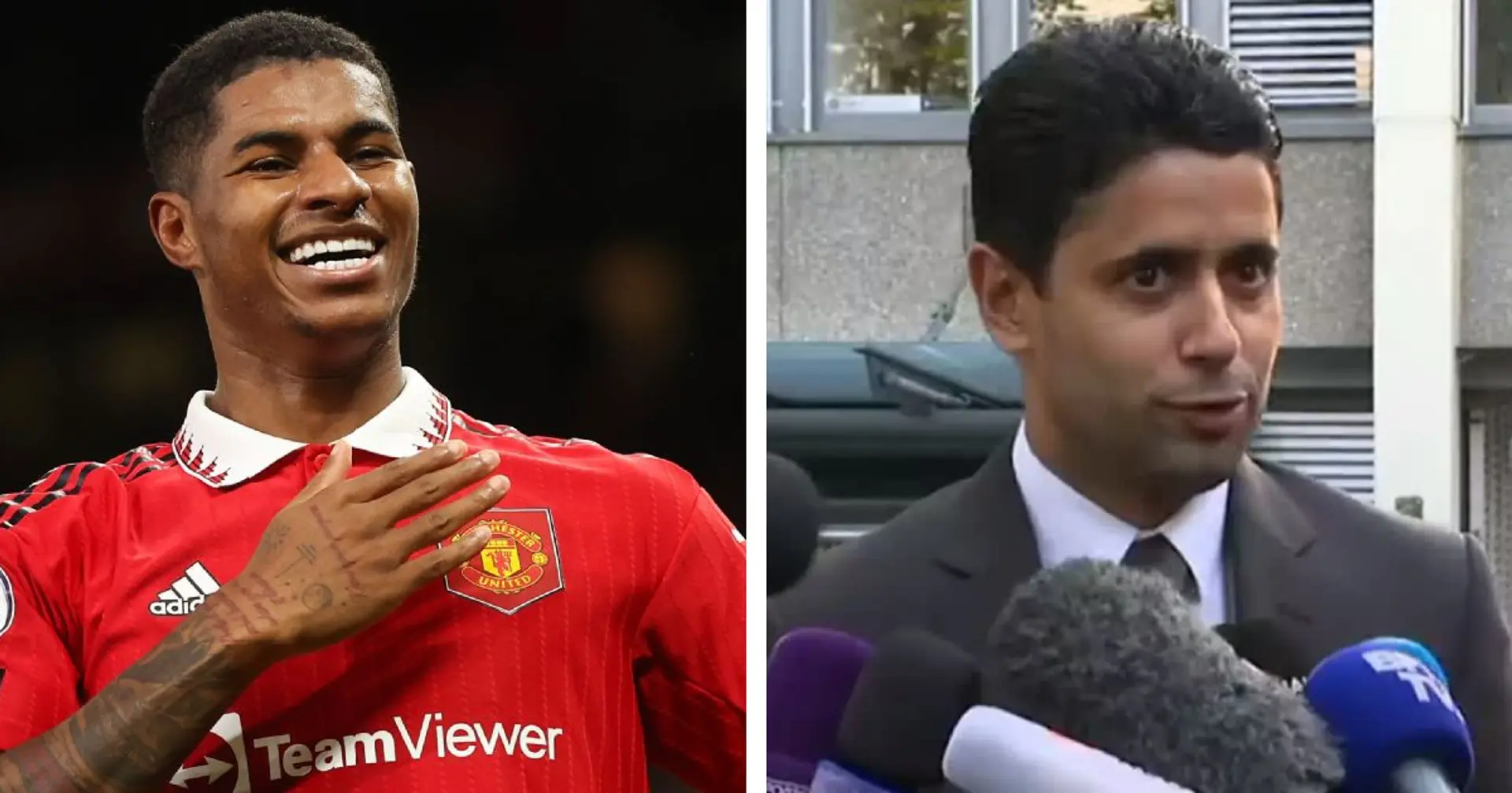 PSG's Nasser Al-Khelaifi: 'To sign Rashford for free, every club would run after him' 