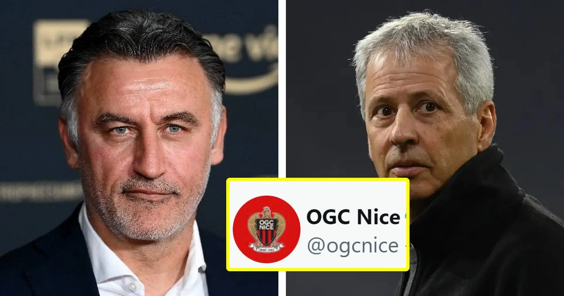 L'OGC Nice annonce le départ de Christophe Galtier et l'arrivée de Favre