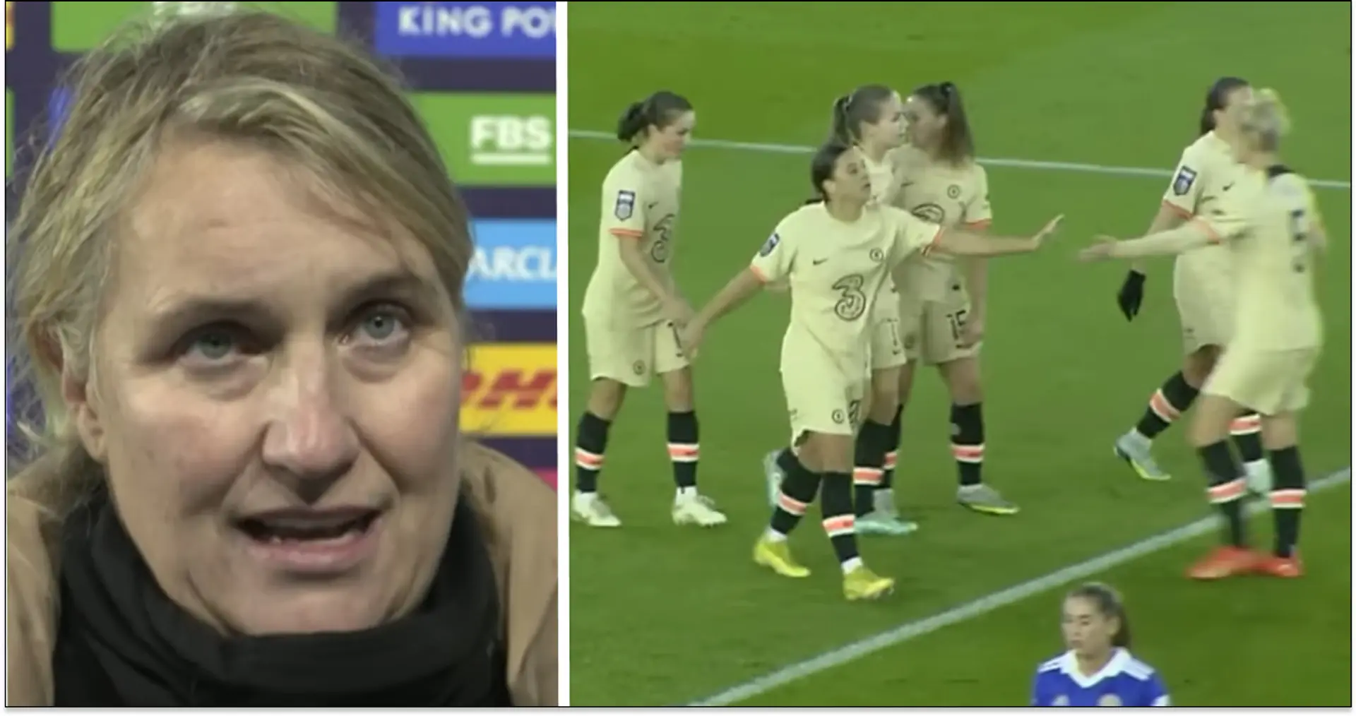 Chelsea Women put EIGHT goals past Leicester in Emma Hayes' 300th game in charge (video)