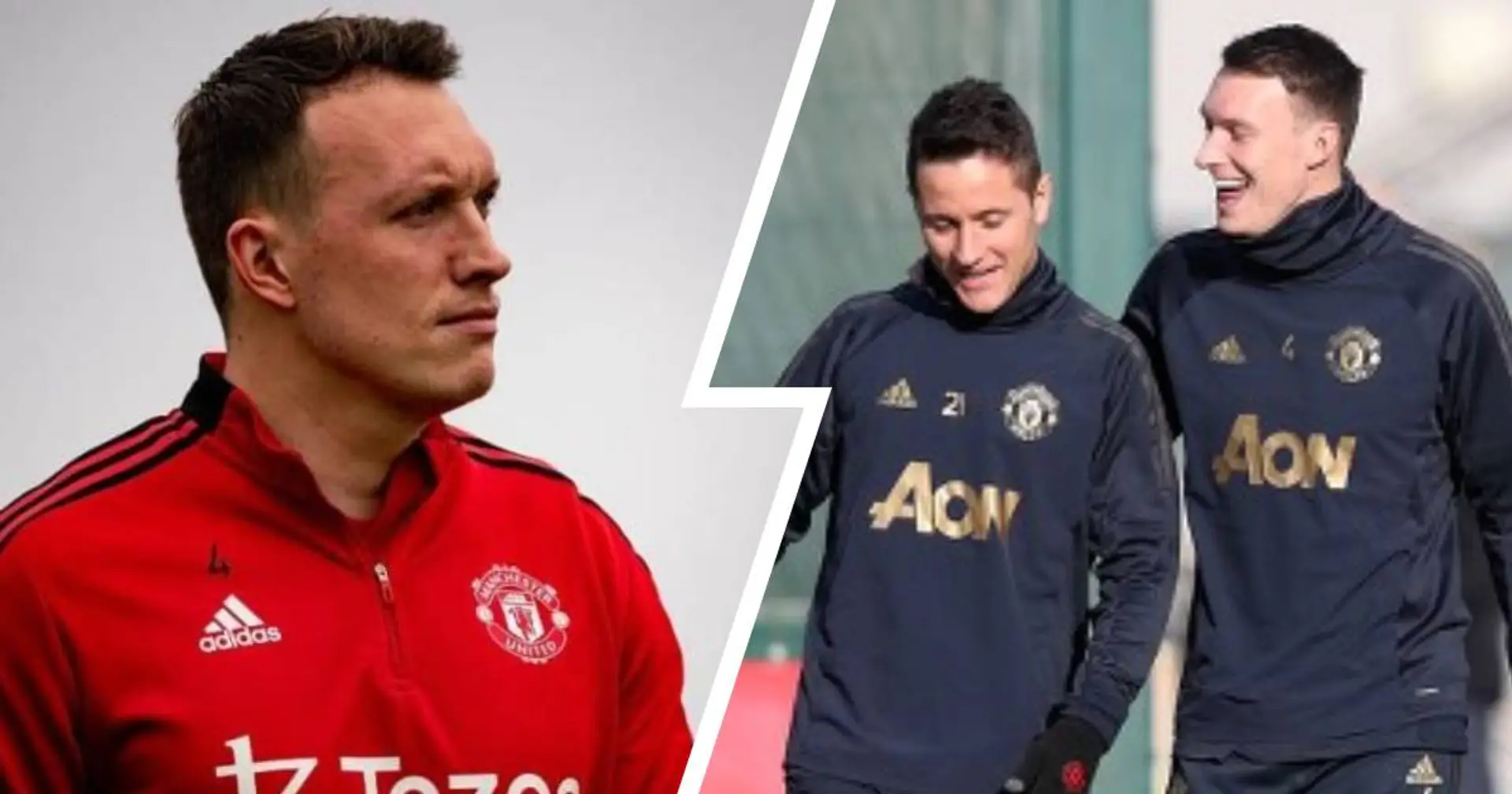 Ander Herrera reacts to Phil Jones' exit from Man United
